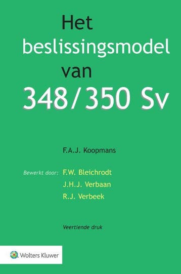 Het beslissingsmodel van 348/350 Sv 9789013163537, Verzenden, F.A.J. Koopmans