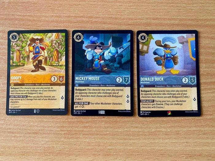 Ravensburger - 3 Card - Disney Lorcana - Mickey Mouse 11/P1, Collections, Collections Autre