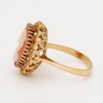 Ring - 18 karaat Geel goud - Camée