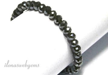 Swarovski style kristal kralen facet rondel ca. 6x5mm, Verzenden, Nieuw, Kraal