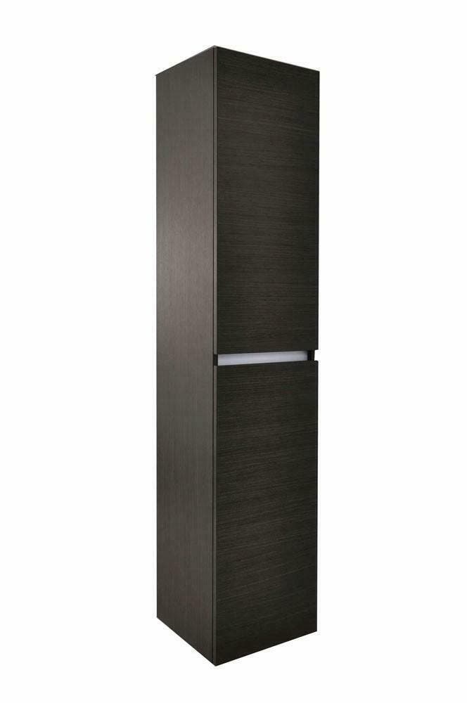 Vision kolomkast 2 deuren 160x35x35 houtnerf grijs, Huis en Inrichting, Badkamer | Badkamermeubels, Ophalen of Verzenden