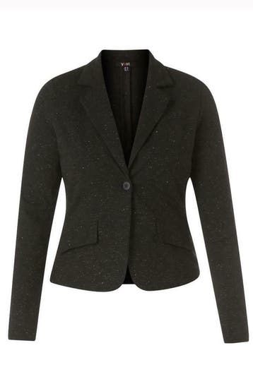 Blazer Yesta kort glans draadje maat 46, Kleding | Dames, Verzenden, Nieuw