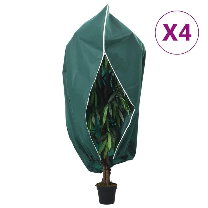 vidaXL Planthoezen met ritssluiting 4 st 70 g/m² 2,36x2 m, Jardin & Terrasse, Outils à main, Envoi