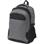 vidaXL Rugzak voor school 40 L zwart en grijs, Bijoux, Sacs & Beauté, Verzenden