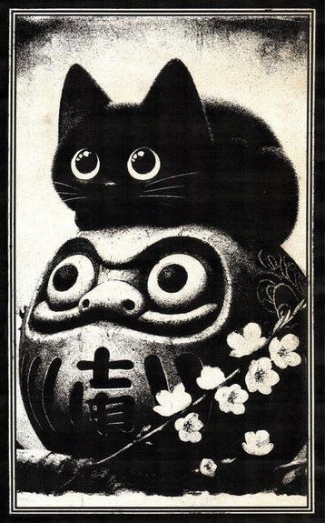 Æ (XX-XXI) - Set of 3 – “Jiji: Spirits of Fortune and Quiet, Nieuw