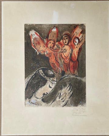Marc Chagall (1887-1985) - Sara et les Anges