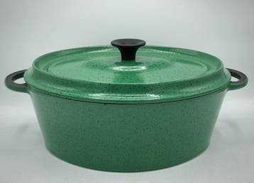 Braadpan - bron, Emaille