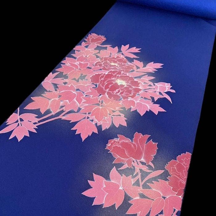 Textiel - 1325 cm - 36.5 cm - Japanse zijden stof, Antiquités & Art, Tapis & Textile