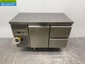 RVS Studio 54 Koelwerkbank 1 Deur 2 Laden 126 cm 230V Horeca, Ophalen of Verzenden, Nieuw in verpakking