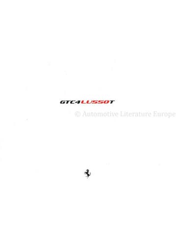 2017 FERRARI GTC4 LUSSO T PORTFOLIO ENGELS, Nieuw