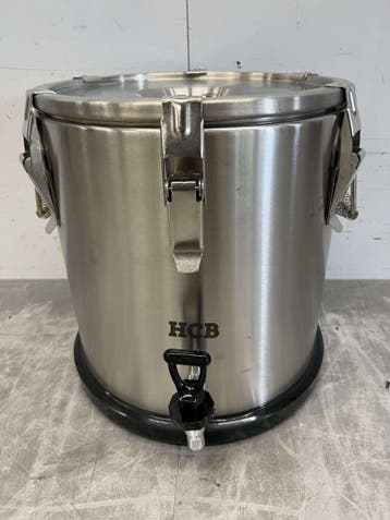 HCB RVS Conteneur isotherme portable avec robinet de, Verzenden