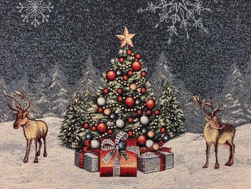 Centre de table - Nuit de Noël sous les étoiles - Coton,