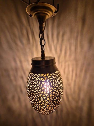 Decoratief ornament - Marokkaanse Messing Hanglamp