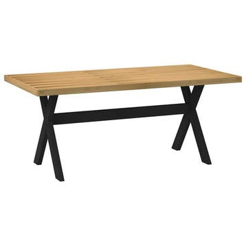 vidaXL Wandtafel NOAIN X-vormige poten 180x90x75  cm massief, Huis en Inrichting, Verzenden, Nieuw