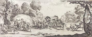 Jacques Callot (1592-1635), da - 2 tavv. da Les misères et