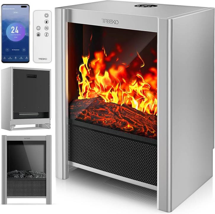 Sfeerhaard elektrisch - Elektrische haard - Met verwarming -, Huis en Inrichting, Haarden, Nieuw, Verzenden