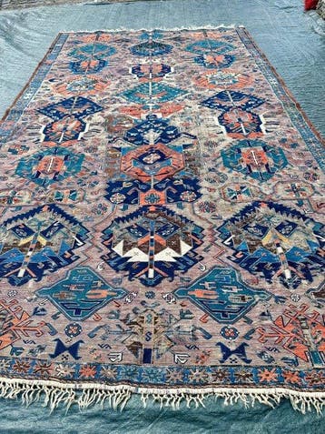 Antiek Sumakh-kilim uit de Kaukasus — verzamelstuk - Tapijt, Huis en Inrichting, Nieuw