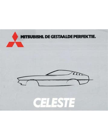 1976 MITSUBISHI CELESTE BROCHURE NEDERLANDS, Ophalen of Verzenden