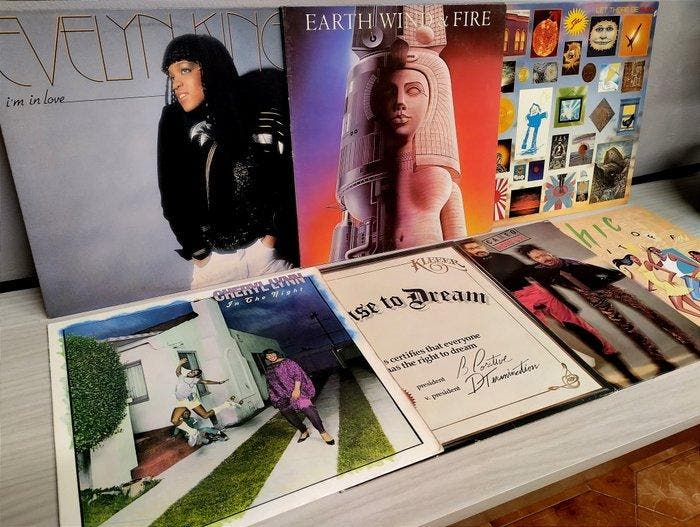 Chic - Sun - Earth Wind & Fire - Cameo - Lot 7 LP ALBUM -, Cd's en Dvd's, Vinyl Singles