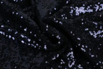 10 meter paillettenstof - Navy - 100% polyester, Verzenden