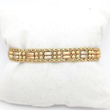 Bracelet - 18 carats Or jaune, Or blanc, Or rose