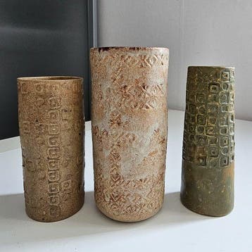 Vase - Grès - Trois vases vintage