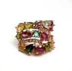 Zonder minimumprijs - Ring 924 Zilver Toermalijn