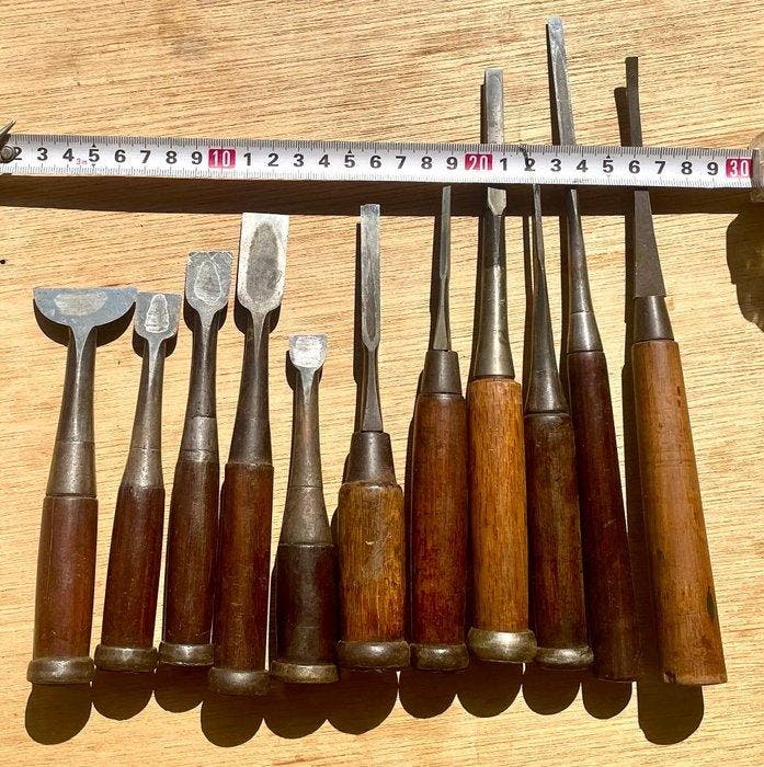 Outil de travail (11) - Ciseaux à bois japonais, Antiquités & Art, Antiquités | Assiettes décoratives & Carrelages