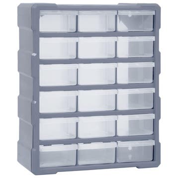 vidaXL Organiser met 18 medium lades 38x16x47 cm, Verzenden, Nieuw