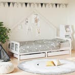 vidaXL Kinderbedframe met lades 90x190 cm massief grenenhout, Verzenden
