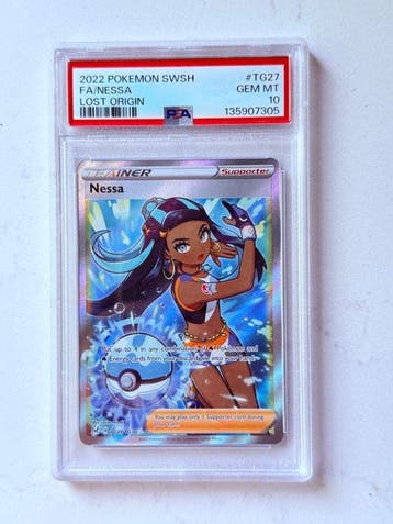 Pokémon - 1 Graded card - Nessa TG27 Foil, Full art - PSA 10