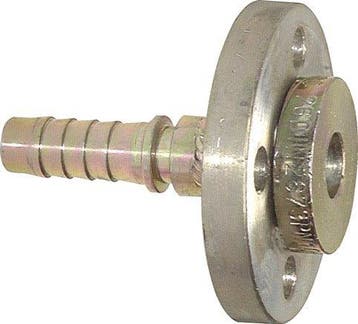 Pilier de tuyau en acier zingué 32x48 mm avec bride, Verzenden, Nieuw