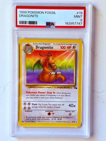 Pokémon - 1 Graded card - Dracolosse 19/62 - PSA 9 - Various, Hobby & Loisirs créatifs