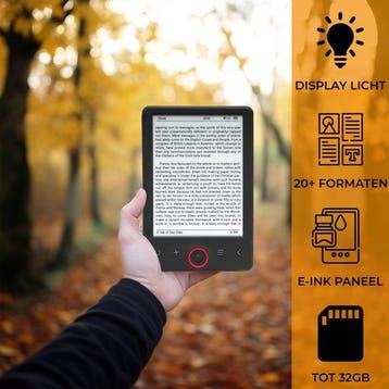 2dekans | Denver E Reader 6 inch - Display Verlichting - E, Ophalen of Verzenden, Nieuw