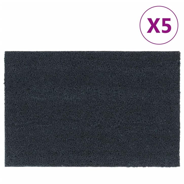 vidaXL Deurmatten 5 st 40x60 cm getufte kokosvezel, Tuin en Terras, Deurmatten, Nieuw, Verzenden