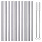 Fako Bijoux - Siliconen Rietjes Pastel XL - 10 Herbruikbare, Verzenden