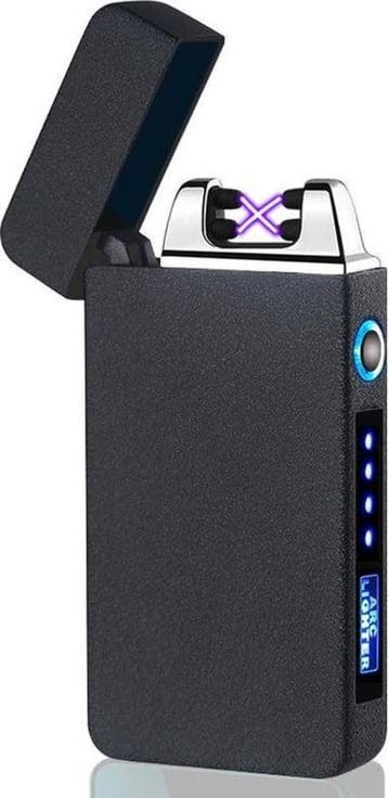 Plasma USB aansteker elektrisch oplaadbaar arc + LED *MAT ZW, Verzamelen, Verzenden, Nieuw