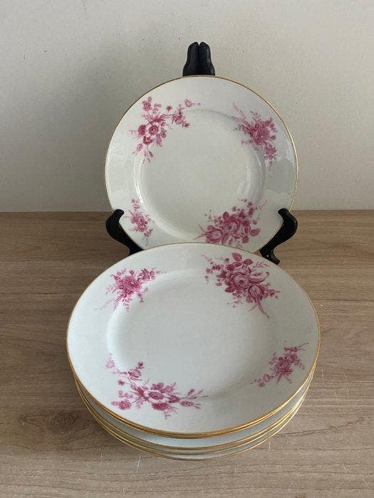 Limoges - U.M.L - Dessertservies (6) - Porselein -, Antiquités & Art, Antiquités | Meubles | Tables