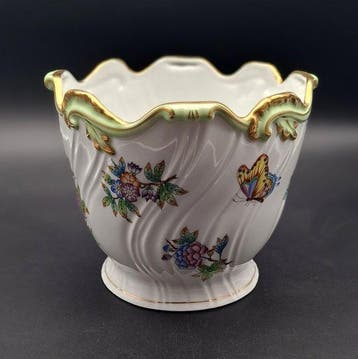 Herend - Tafelservies - 1e keus! Queen Victoria XL cachepot, Antiek en Kunst