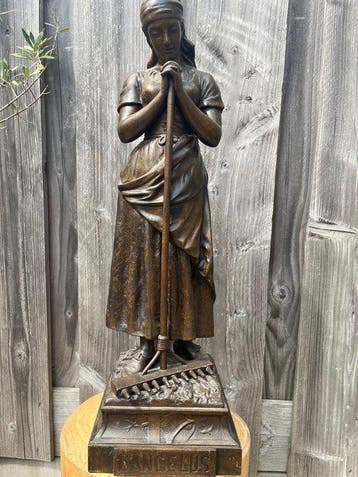 naarArthur Waagen (1869-1910) - Beeld, LANGELUS - 70 cm -