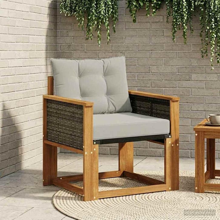 vidaXL Buitensofa Massief Acacia Hout Naturel, Tuin en Terras, Tuinsets en Loungesets, Nieuw, Verzenden