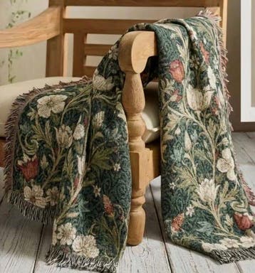 Plaid - 132 cm - 94 cm - William Morris Ontwerp