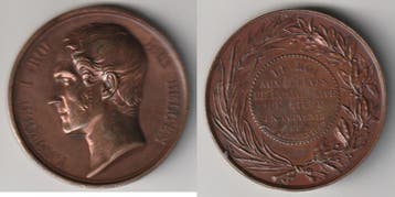 Belgique Medaille Belgie Leopold 1 Koenig Der Belgier Uni..., Verzenden