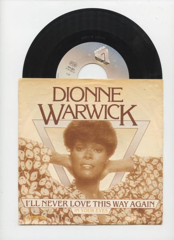 Dionne Warwick – Ill Never Love This Way Again / In Your Ey, CD & DVD, Vinyles Singles, Enlèvement ou Envoi