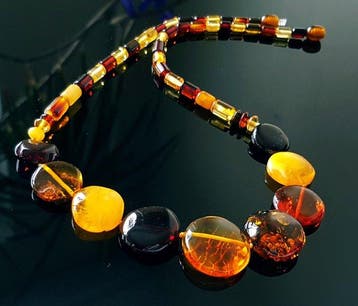 Amber Uniek Vintage Baltisch Barnsteen Ketting- 18 g