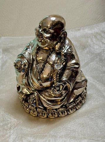 Argento Ranieri - Beeldje - Laughing BUDDHA - 372 g - 925