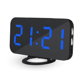 Multifunctionele Digitale LED Klok - Wekker Spiegel Alarm, Verzenden, Nieuw