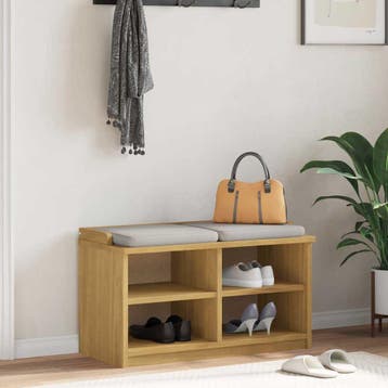 vidaXL Gangbankje SANDNES 87x40x50 cm massief grenenhout, Verzenden, Nieuw