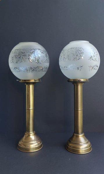 De Haan Rotterdam (DHR) - Chandelier (2) - Laiton, Verre -