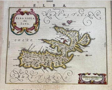Italie - Île dElbe; Willem Blaeu - Theatrum Orbis Terrarum, Nieuw